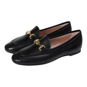 45922 - Black Soft Leather Flat Loafer for Teen/Women by Pretty Ballerinas