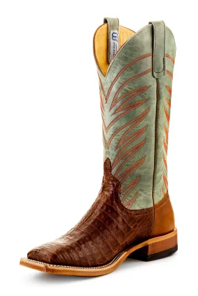 Anderson Bean Adult Boots - S3006 Vamp Tobacco Caiman Belly Sagamore Lava Leather