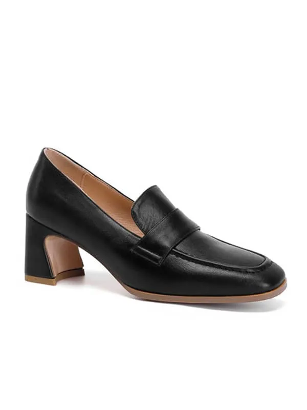 Casual Mary Jane Square Toe Block Heel