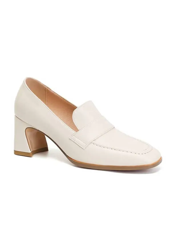 Casual Mary Jane Square Toe Block Heel