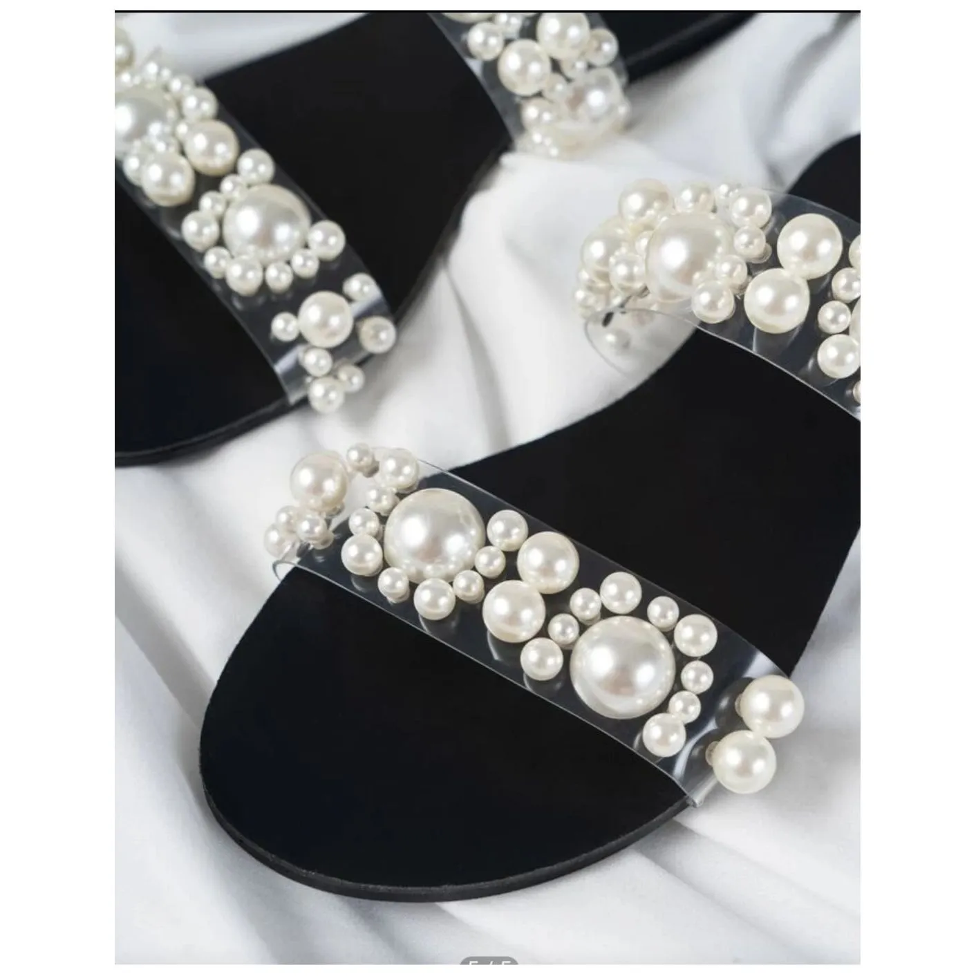 Casual Pearls Flat Sandals