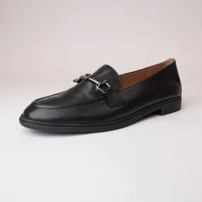 Lana Black Leather Loafers