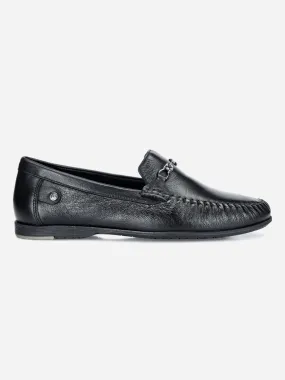 Men's Black Moc Toe Formal Loafer (ID1107)