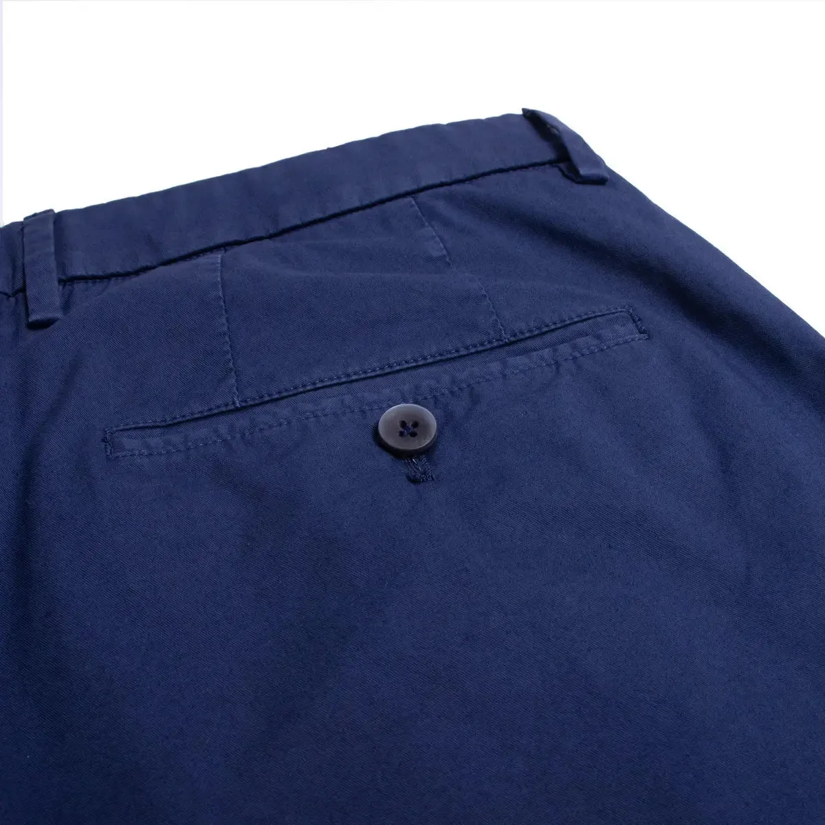 Navy Cotton Stretch Chino Shorts