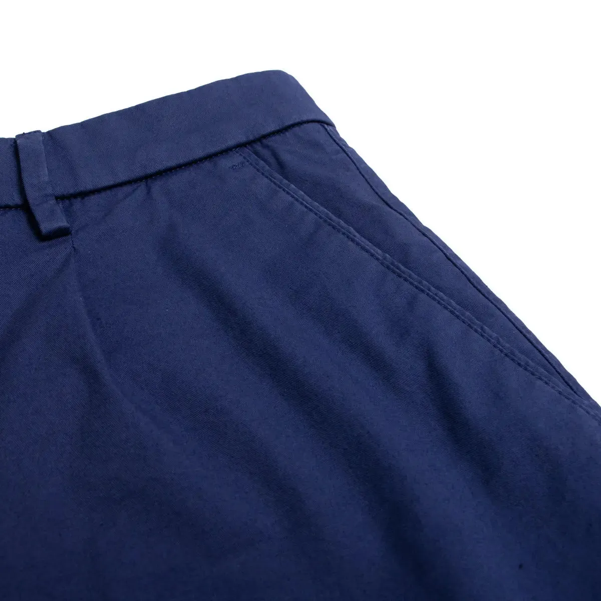 Navy Cotton Stretch Chino Shorts