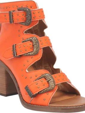 Sohiwoo Ziggy Buckle Bootie- Orange