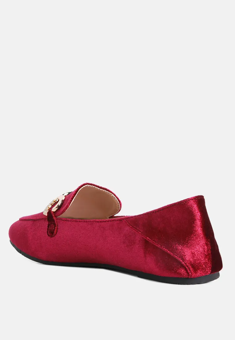 Velvet Metal Show Detail Loafers