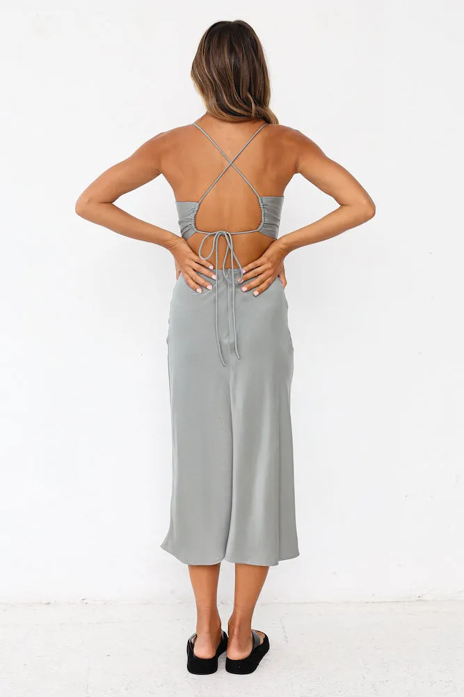 Wicked Games Midi Dress Gray