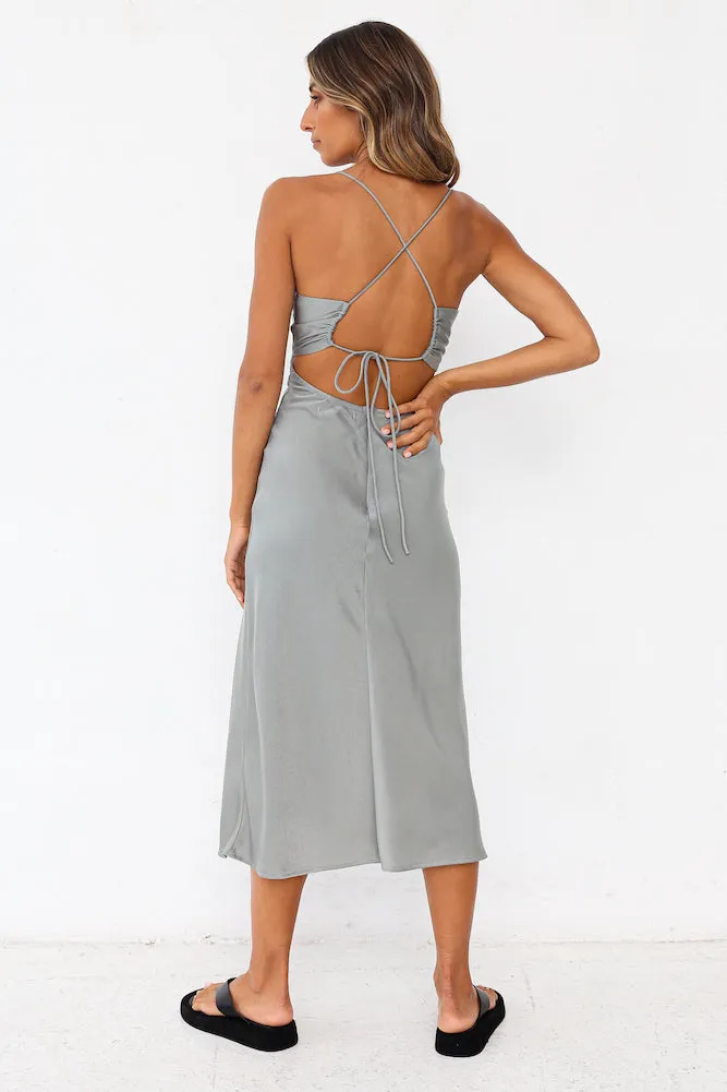 Wicked Games Midi Dress Gray