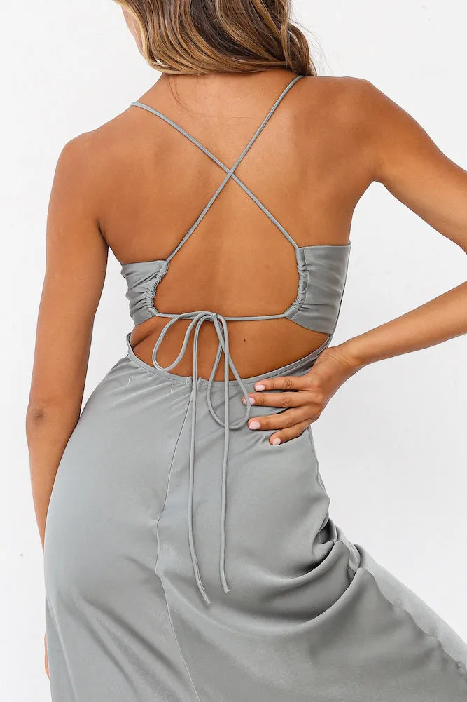 Wicked Games Midi Dress Gray